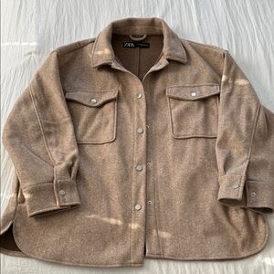 Zara Women's Brown Utility Jacket